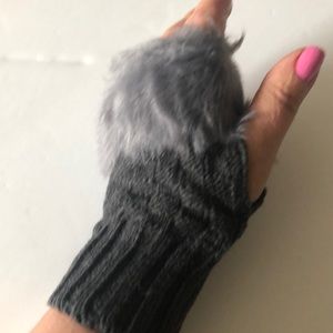 Open fingers mittens